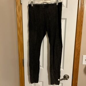 Black acid washed distressed leggings #leggings  forever 21 plus 1x